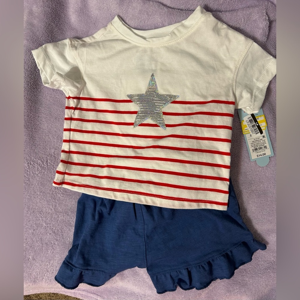 Cat & Jack Patriotic Two-piece Set